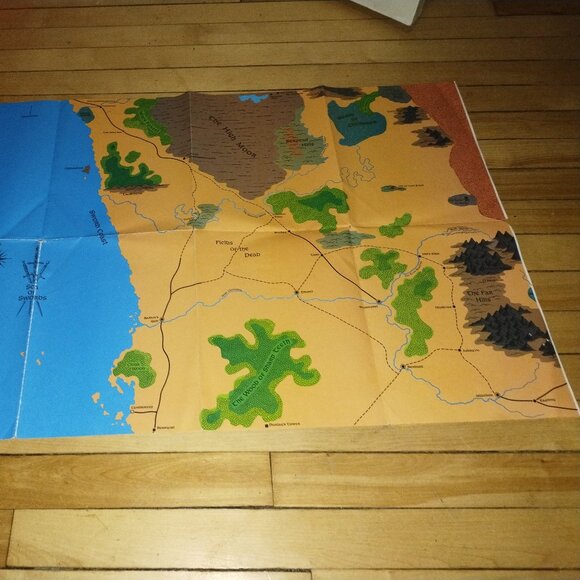 Forgotten Reams Role Playing Game Map of the Area around the Sword Coast - Picture 3 of 3